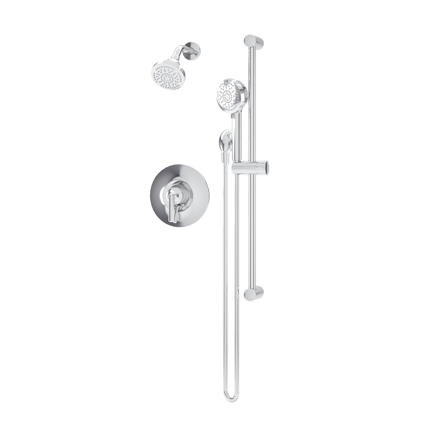 Symmons Birch HydroMersion Single Handle Shower Faucet Trim Kit with Hand Spray in Polished Chrome - 1.5 GPM (Valve not Included) - S599815TRM