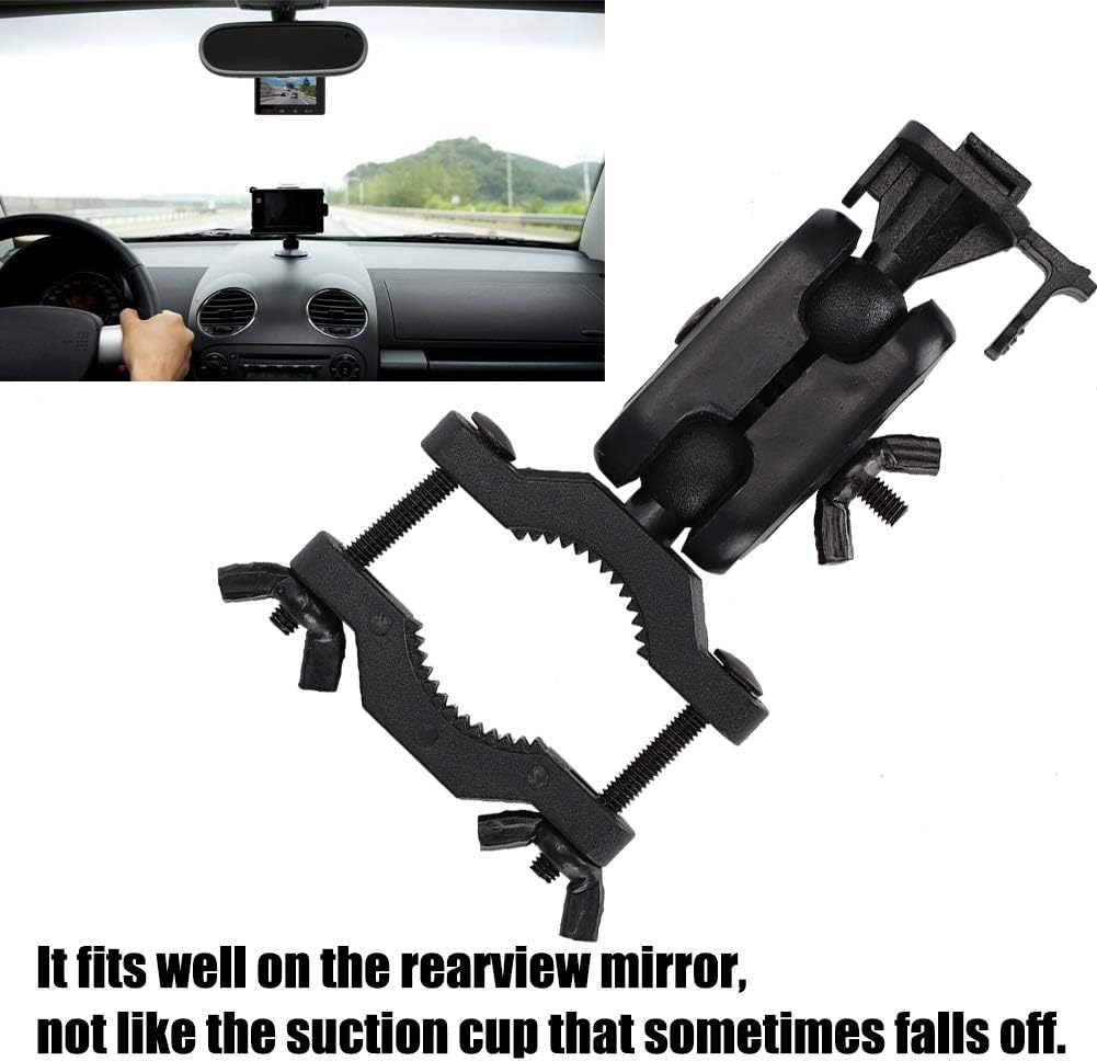Naroote 360 Dash Cam Mount, Driving Recorder Holder, Car Rearview Mirror Camera Holder Driving Recorder Bracket Degree