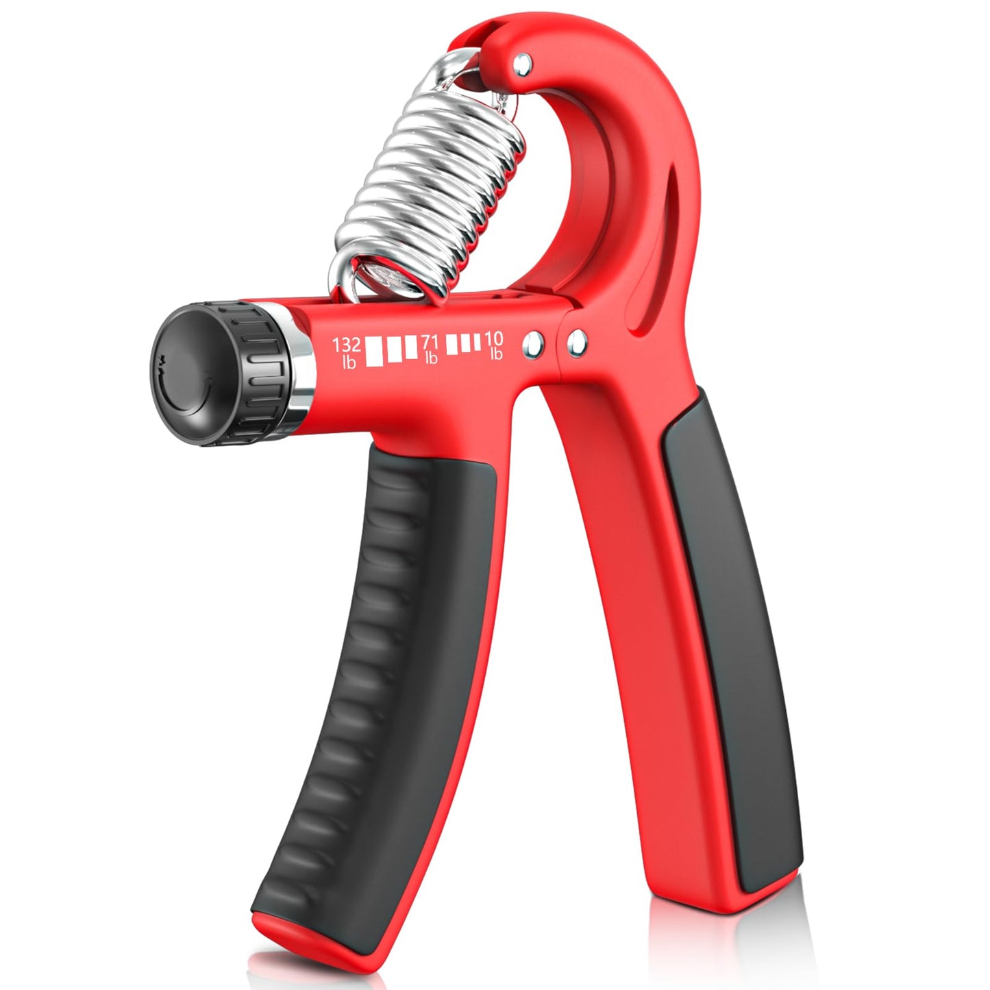 FitBeast Grip Strengthener Forearm Strengthener, Adjustable Hand Grip for Strength Training & Rehabilitation, 10-132 lbs Resistance, Ideal for Athletes and Physical Therapy (1 Piece Red)