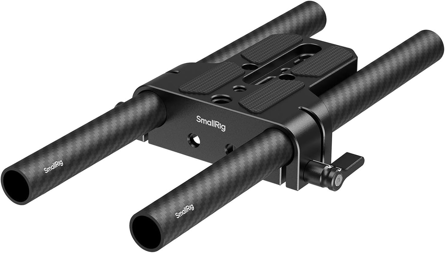 SMALLRIG 15mm 15mm (8'' 20cm), A6500 A6600 A6300, R5 R6, A7SIII A7III, 5609 Camera Base Plate Kit with LWS Rod Rail