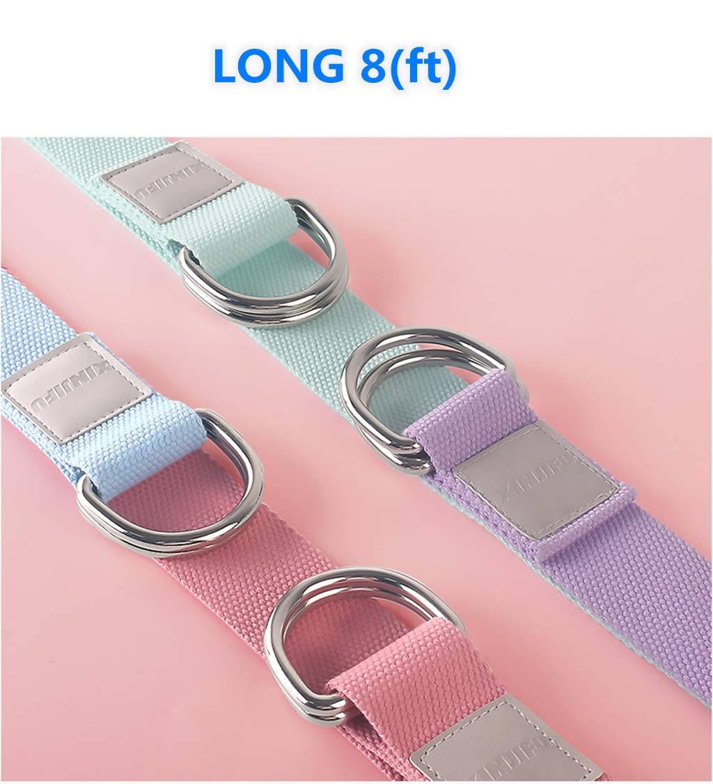 MEISONG Yoga Blocks 2 Pack Set - (Yoga Block with 1 Yoga Strap) High Density Soft EVA Foam Block for Yoga, General Fitness, Pilates, Stretching and Toning Workouts