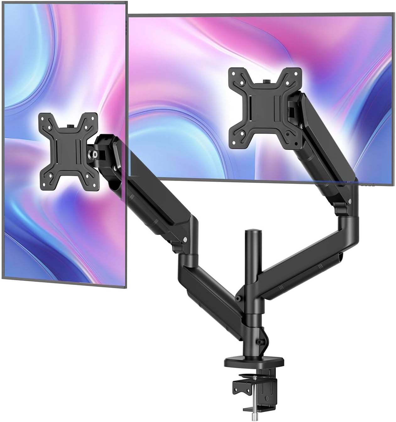 Simple Trending 17-27 inch 2 20 lbs, Dual Monitor Stand for Computer Screens, Computer Stand, Adjustable Stand