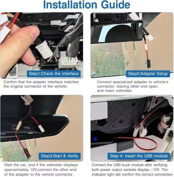 YQMAJIM Adapter,(5P Dimming DashCam Power TypeE) Compatible with Select Subaru with Auto Rearview Mirror, Built-in Hide