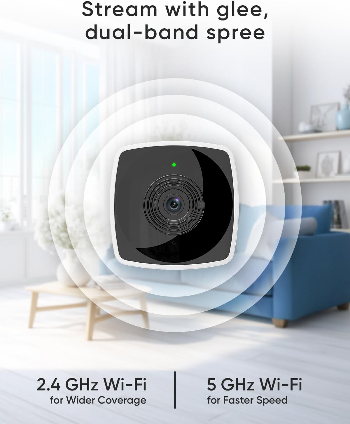 blurams 5G&2.4G, 2K 2-Way Cameras for Home Security Security Camera Indoor, Pet Camera with Phone App, Indoor Camera