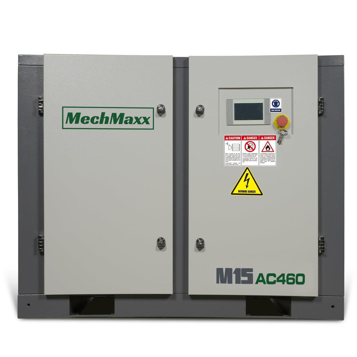 MechMaxx 15HP Rotary Screw Air Compressor – 45 CFM, 116 PSI, 460V 3-Phase | Industrial-Grade, M15AC460