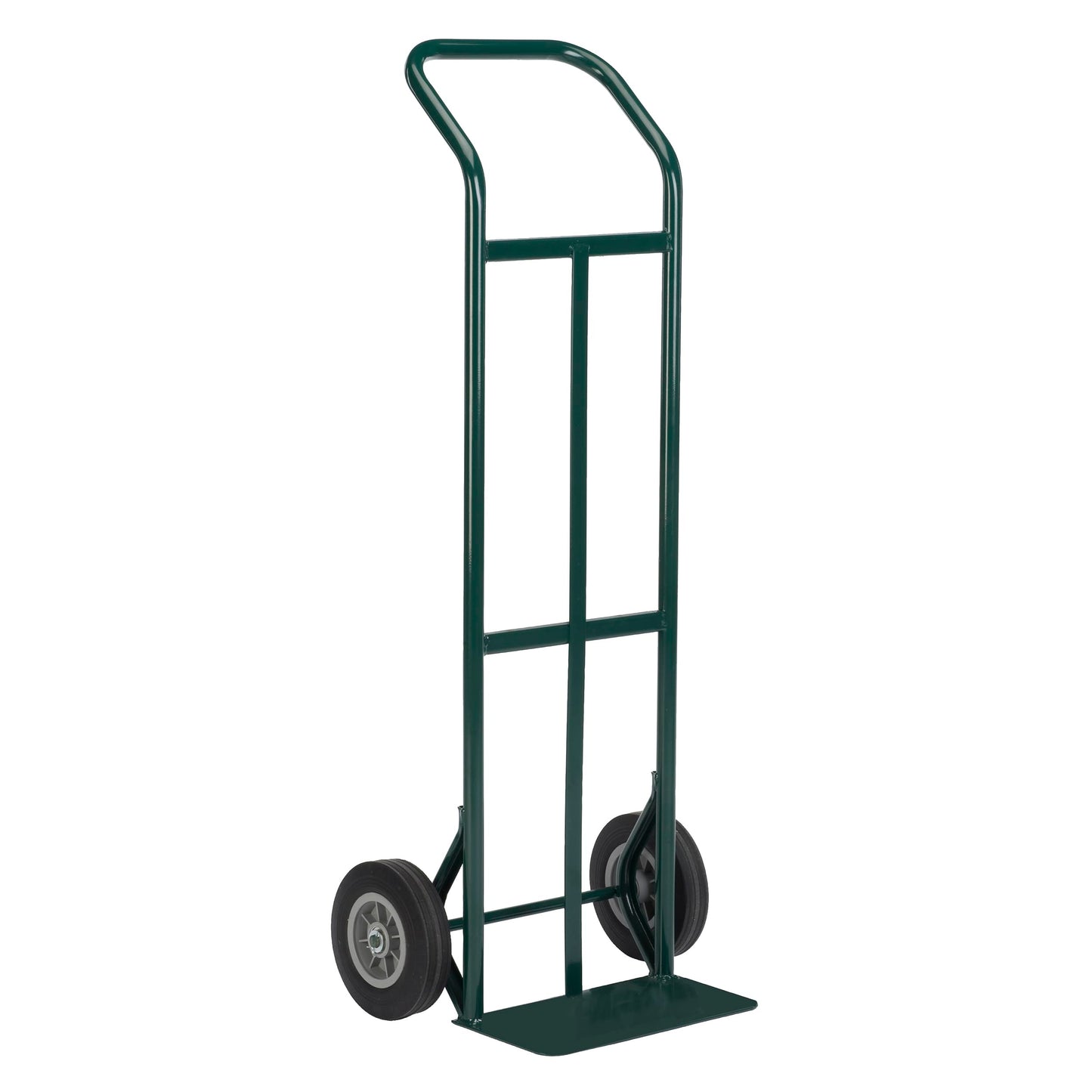 Harper Trucks K54B85C Steel Hand Truck, 600 lb Capacity 2 Wheel Dolly with Continuous Handle, 8-Inch Solid Rubber Wheels for Moving, Warehouses, Storage and Home Projects