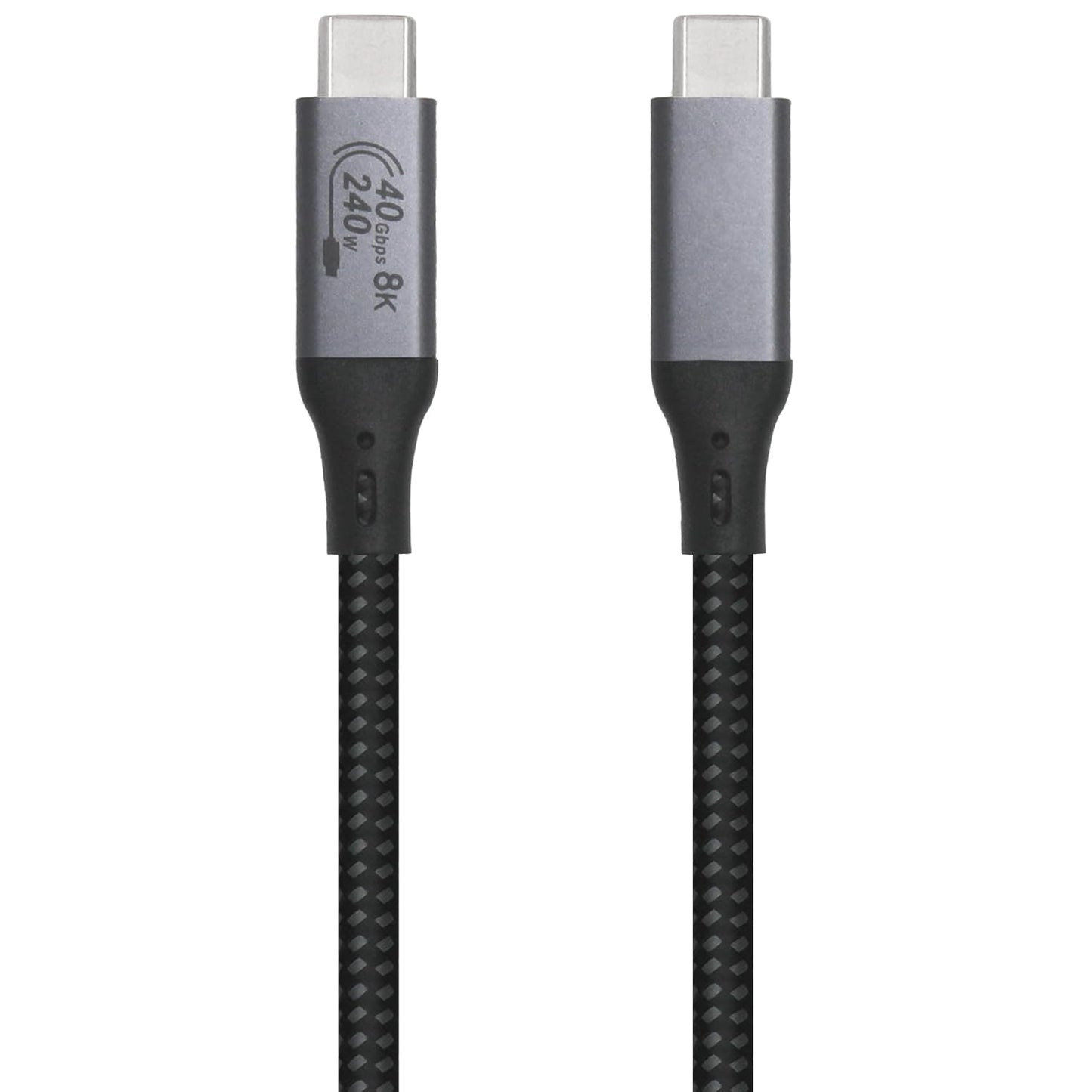 Vebner 6-Foot USB4 3, 4 8K 40gbps 240W Cable Compatible with Thunderbolt Thunderbolt and USB-C - Supports HD Display