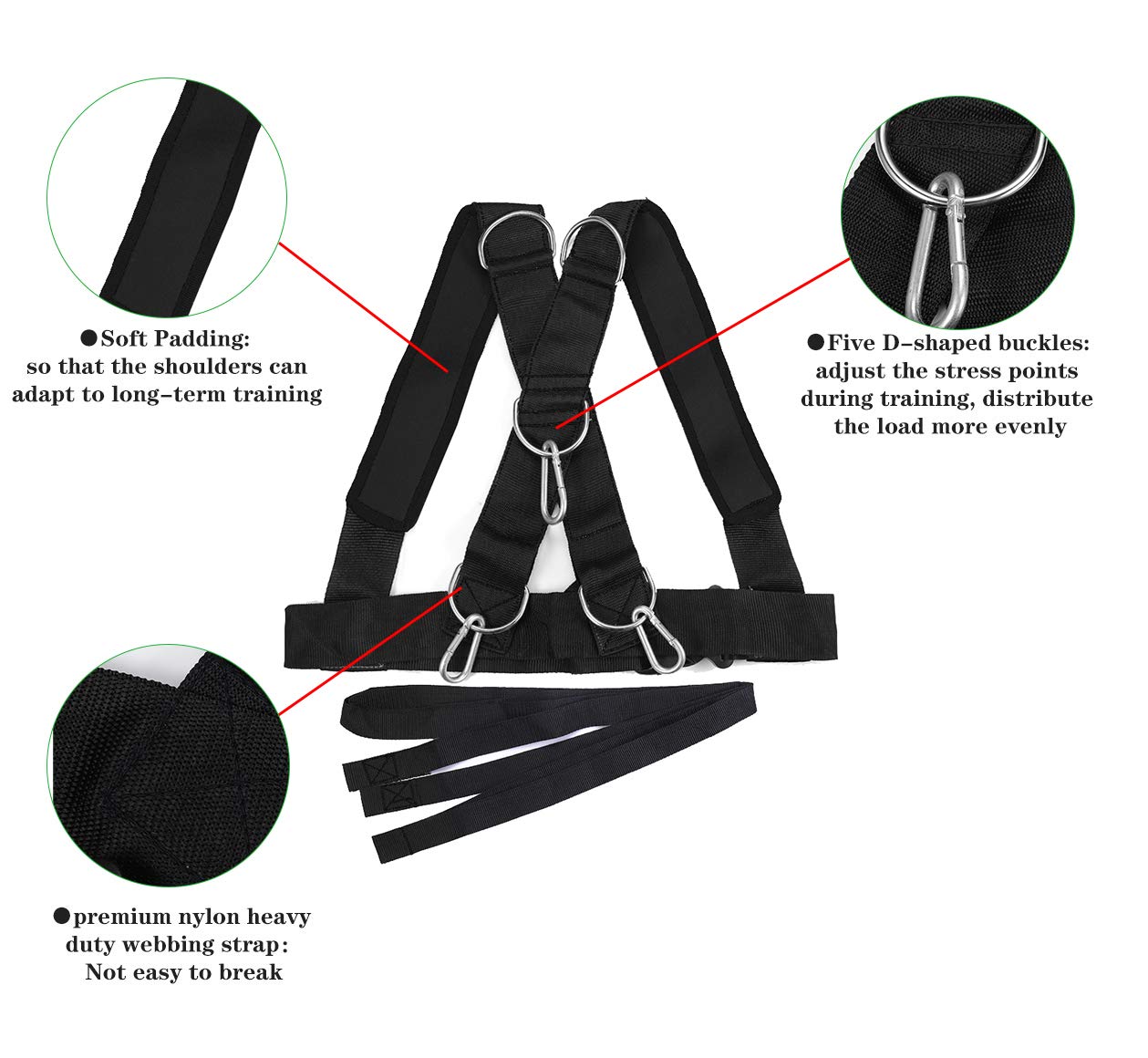Youth Sled Vest Harness,Tire Pulling Harness Workout Training Sled Vests Sports Training Harness for Small Women and Children
