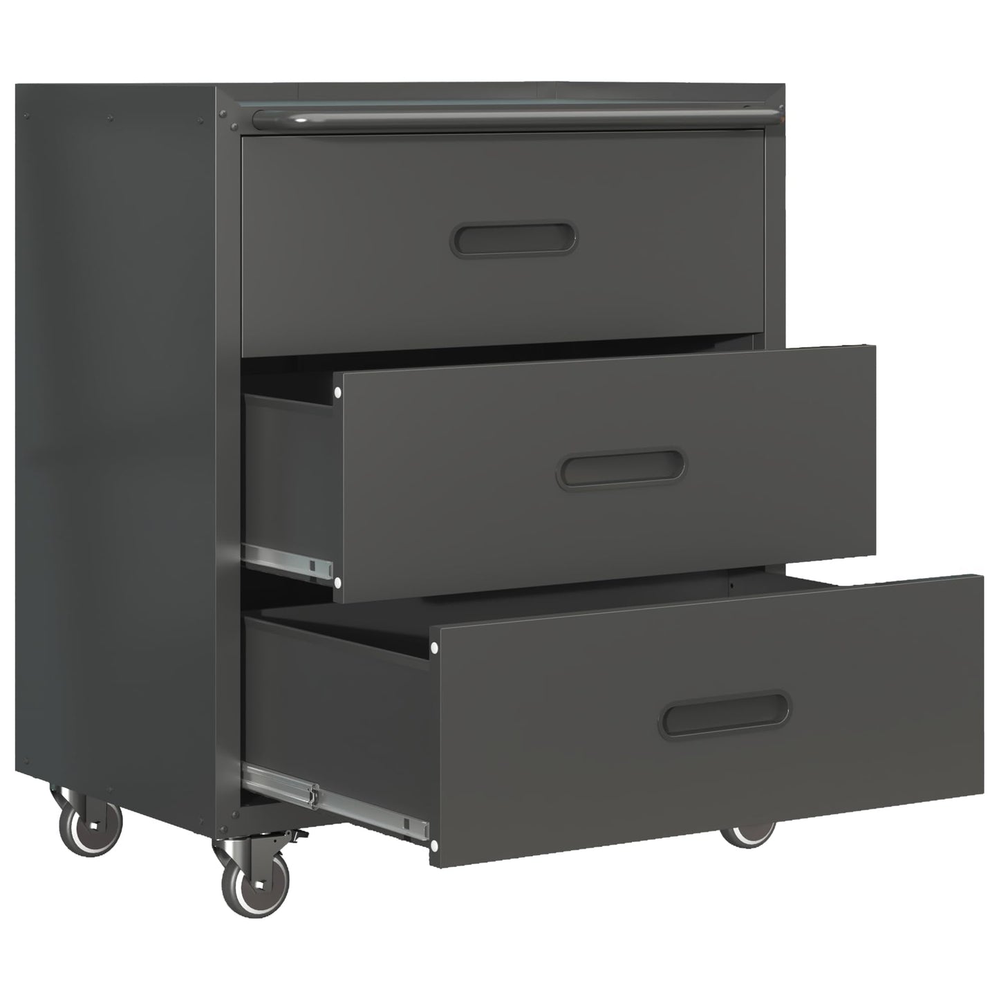 OPTYMIRA Mobile Tool Storage Cabinet with Wheels,Heavy Duty Rolling Tool Cabinets for Garage,Metal Storage Cabinets with 3 Drawer,Assembly Required