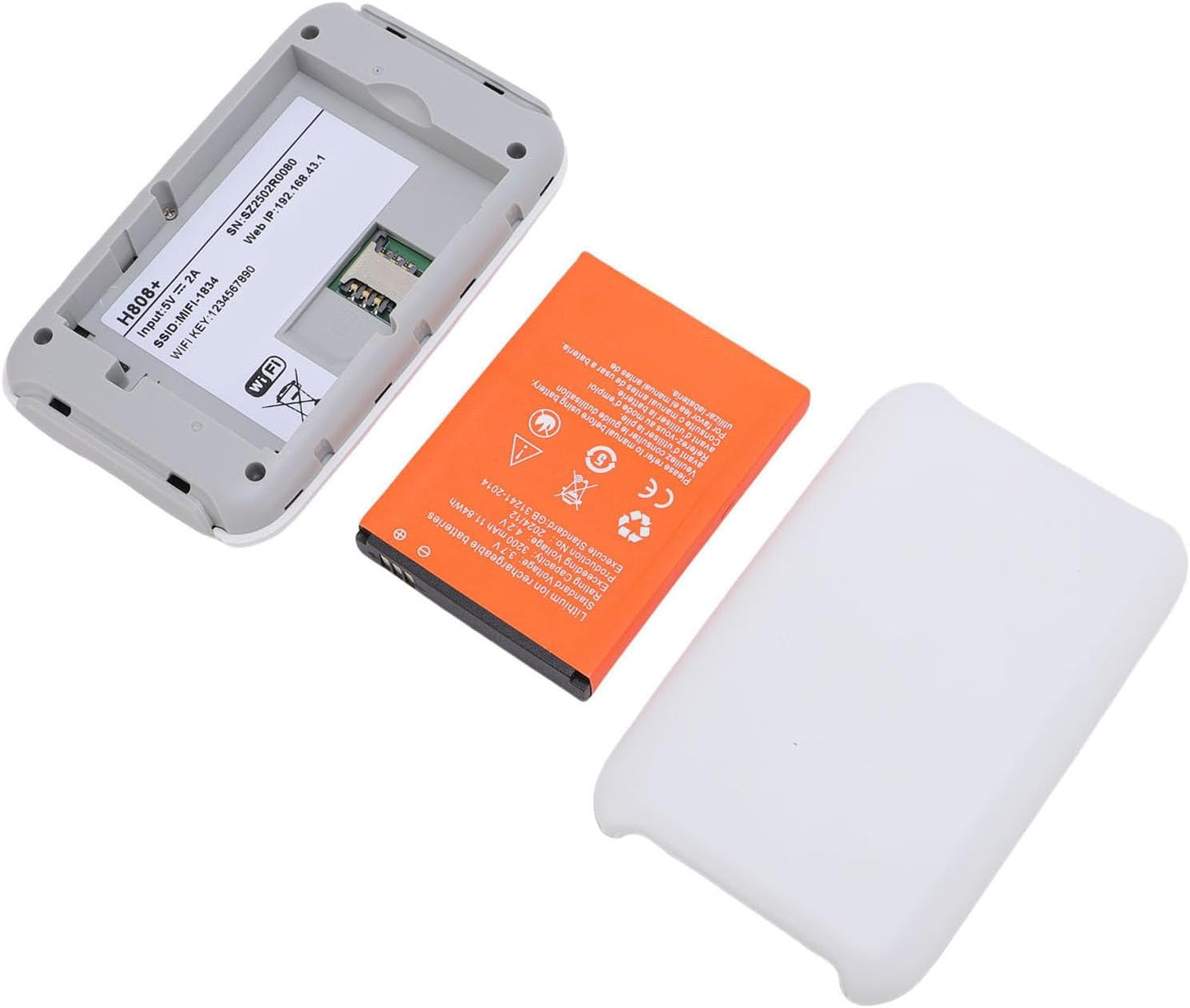 LICAEVEY 4G 5G 300Mbps 10 LTE Mobile WiFi Hotspot, High Speed Portable Router with Color LED Screen, Travel WiFi