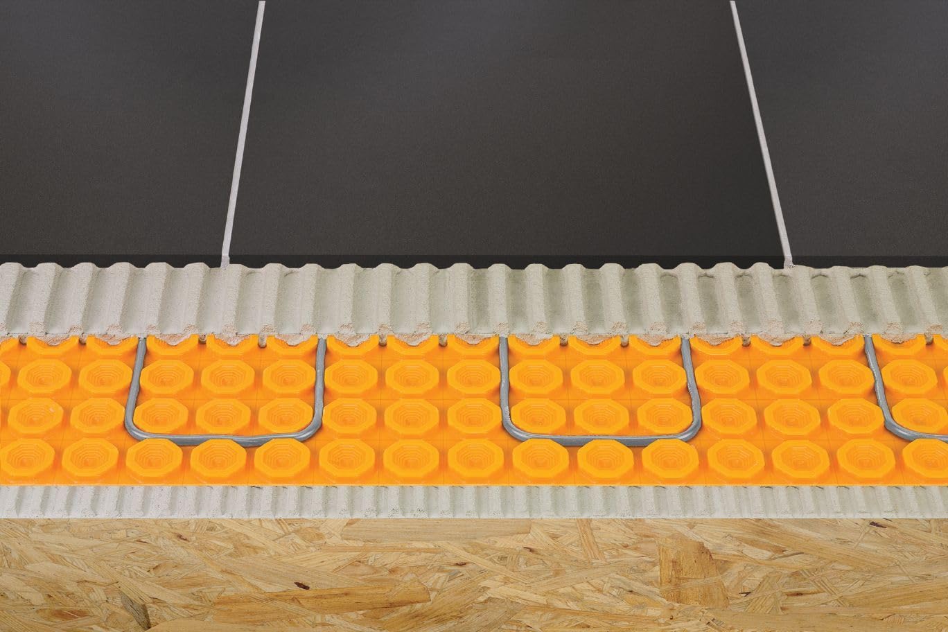 Schluter Ditra-Heat Electric Floor Heating Membrane with Uncoupling, Waterproofing, Vapor Management and Load Support - Ideal for Tiles and Stone - 1/4" Thickness, 134.5 Square Feet Roll - DH512M