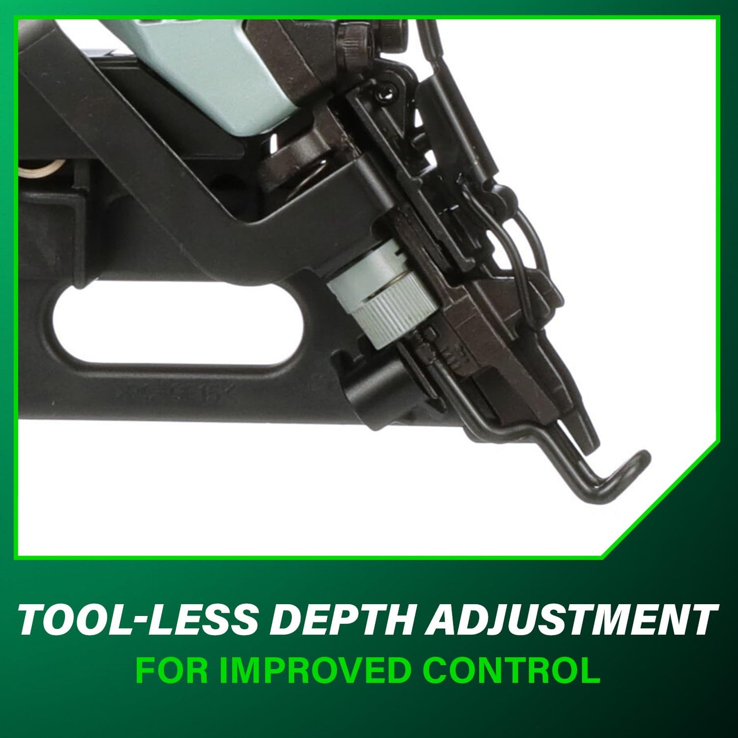 Metabo HPT Finish Nailer with Air Duster, Pro-Preferred Pneumatic Power Nailer for Crown Moldings, Base Moldings, and More, Selective Actuation, 15 Gauge Angled, 1-1/4″ to 2-1/2″ Finish Nails, NT65MA4