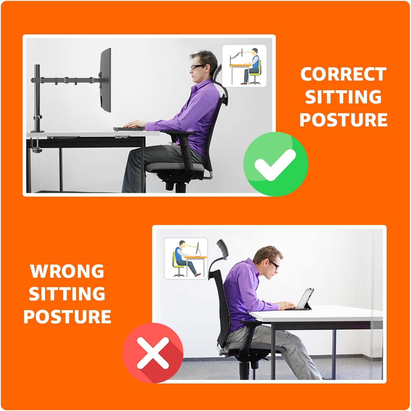 Amazon Basics 13-30" Single Computer Monitor Stand with Cable Management, Height Adjustable VESA Desk Arm Mount, Fully
