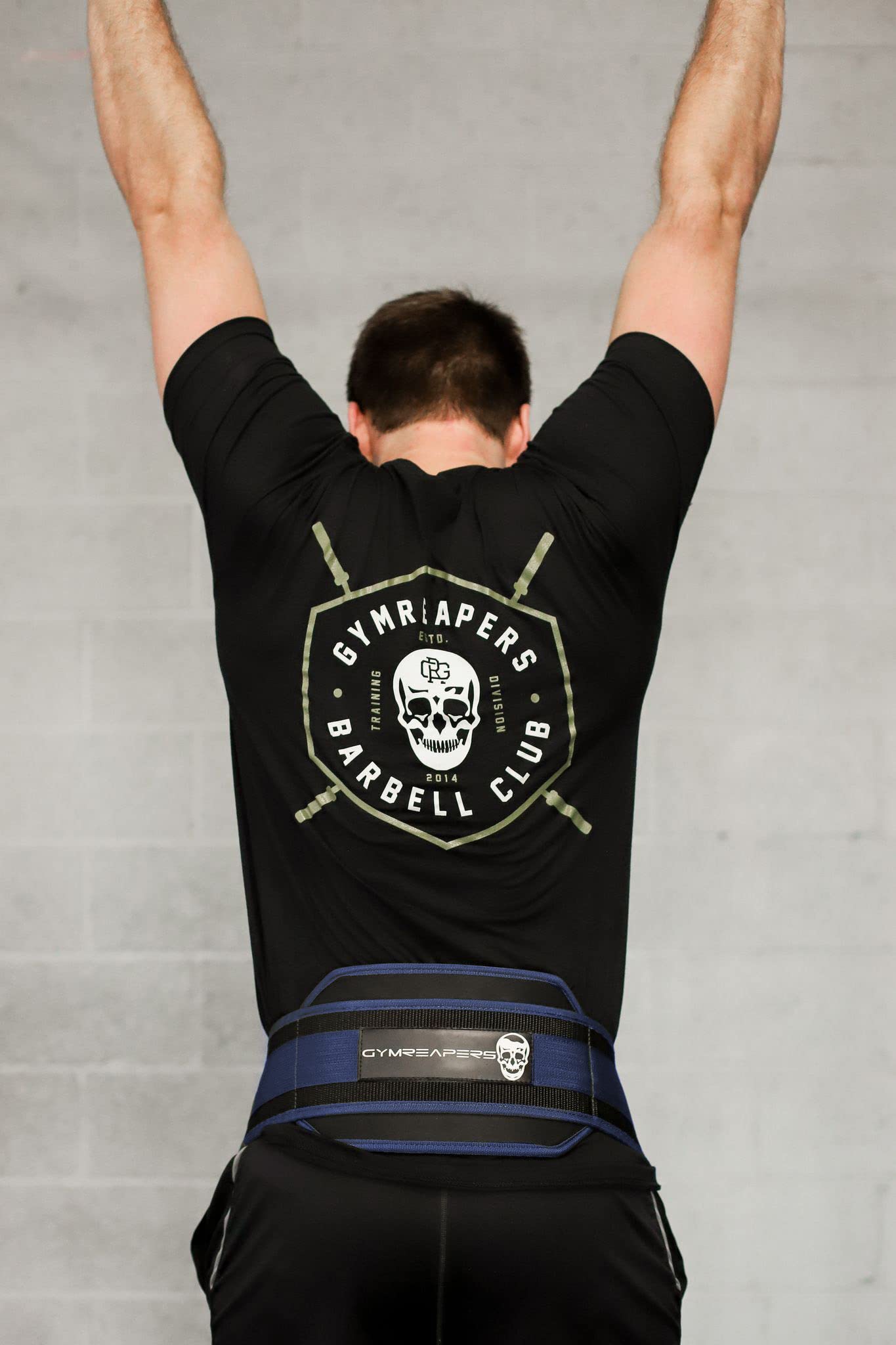 Gymreapers Dip Belt With Chain For Weightlifting, Pull Ups, Dips - Heavy Duty Steel Chain For Added Weight Training (Navy)