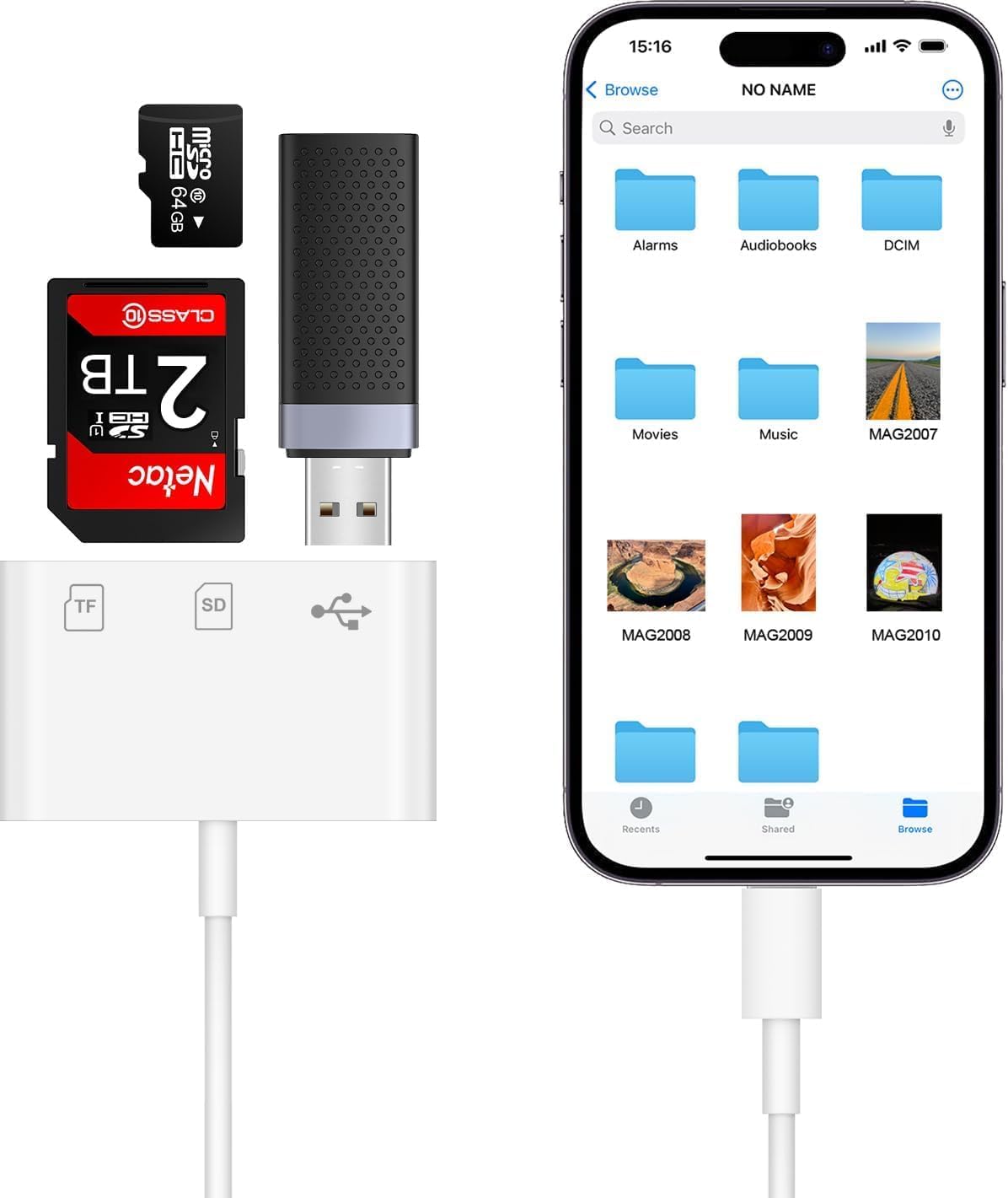 SAMZHE 14/13/12/11/XS/XR/X/8/iPad, Apple MFi Certified Lightning to SD Card Reader for iPhone iPad, sd Card Reader