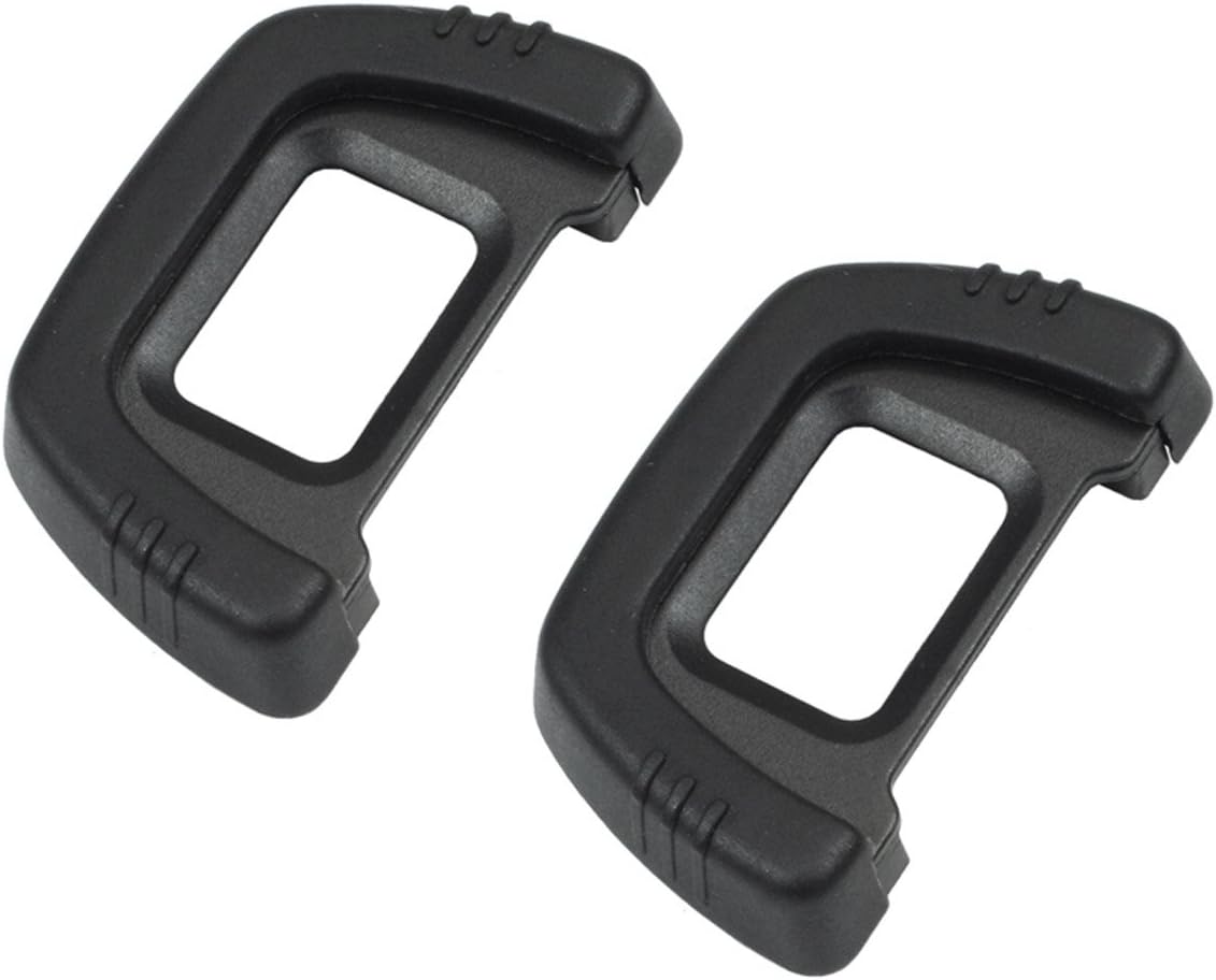 TUYUNG [2 Pack] DK-23 D7100 D7200 D300 D300s CEARI Rubber Eyecup Eyepiece Viewfinder for Nikon DSLR Camera + Microfiber