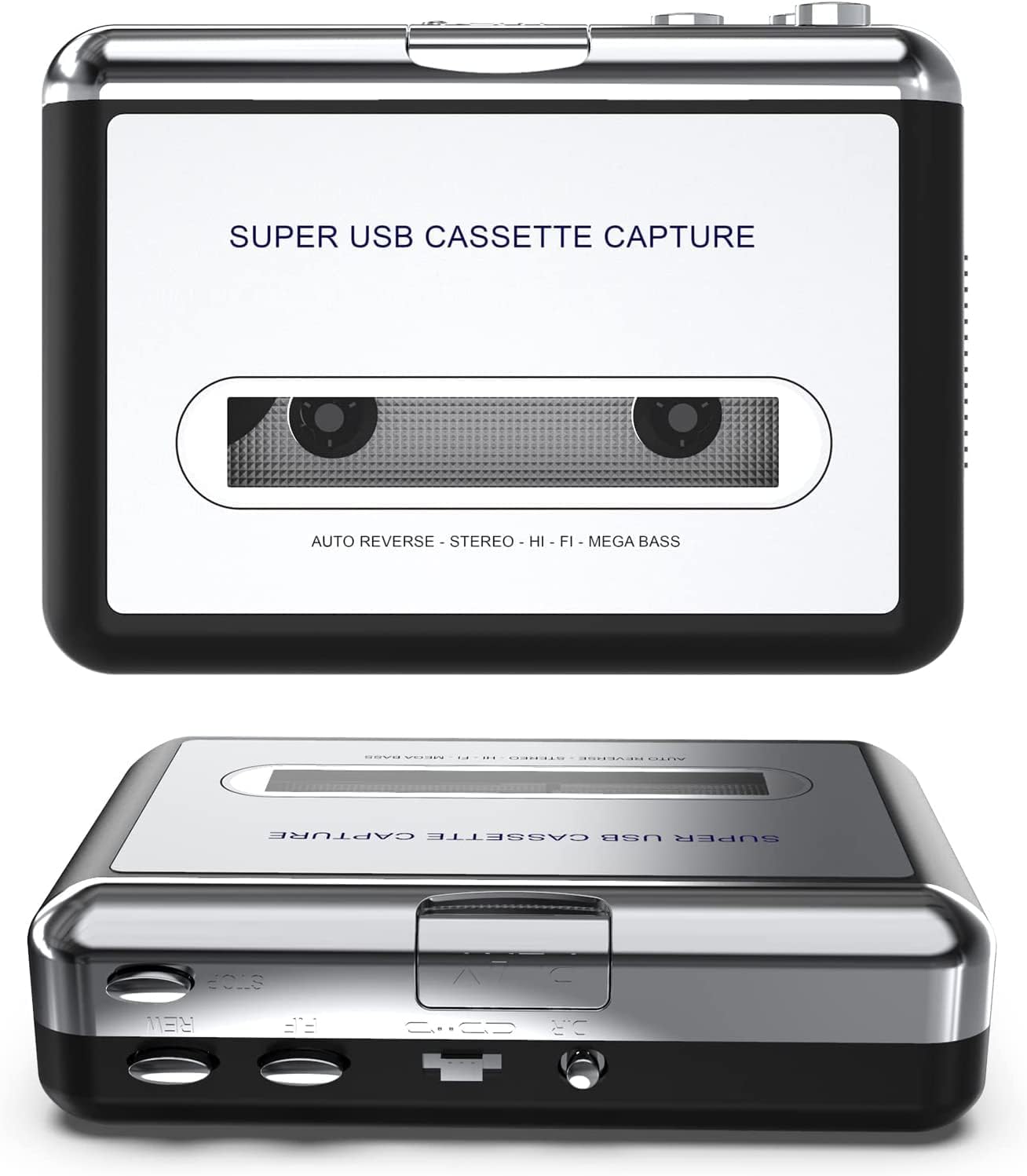 DigitNowCassette MP3 Cassette MP3 Cassette MP3 Tape To CD Converter Via USB,Portable USB Tape Player Capture Audio