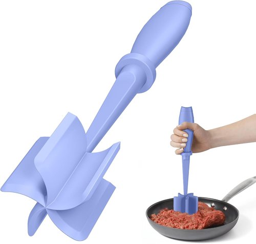 Meat Chopper by Premium | Heat Resistant Hamburger Grinder & Smasher for Ground Beef - Purple