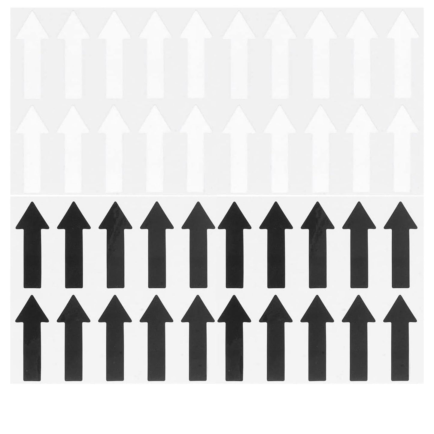 Arrow Stickers White Arrow Decal for Signs Waterproof Road Instruction White Arrows for Signs Floor Arrow Wall Marking Stickers