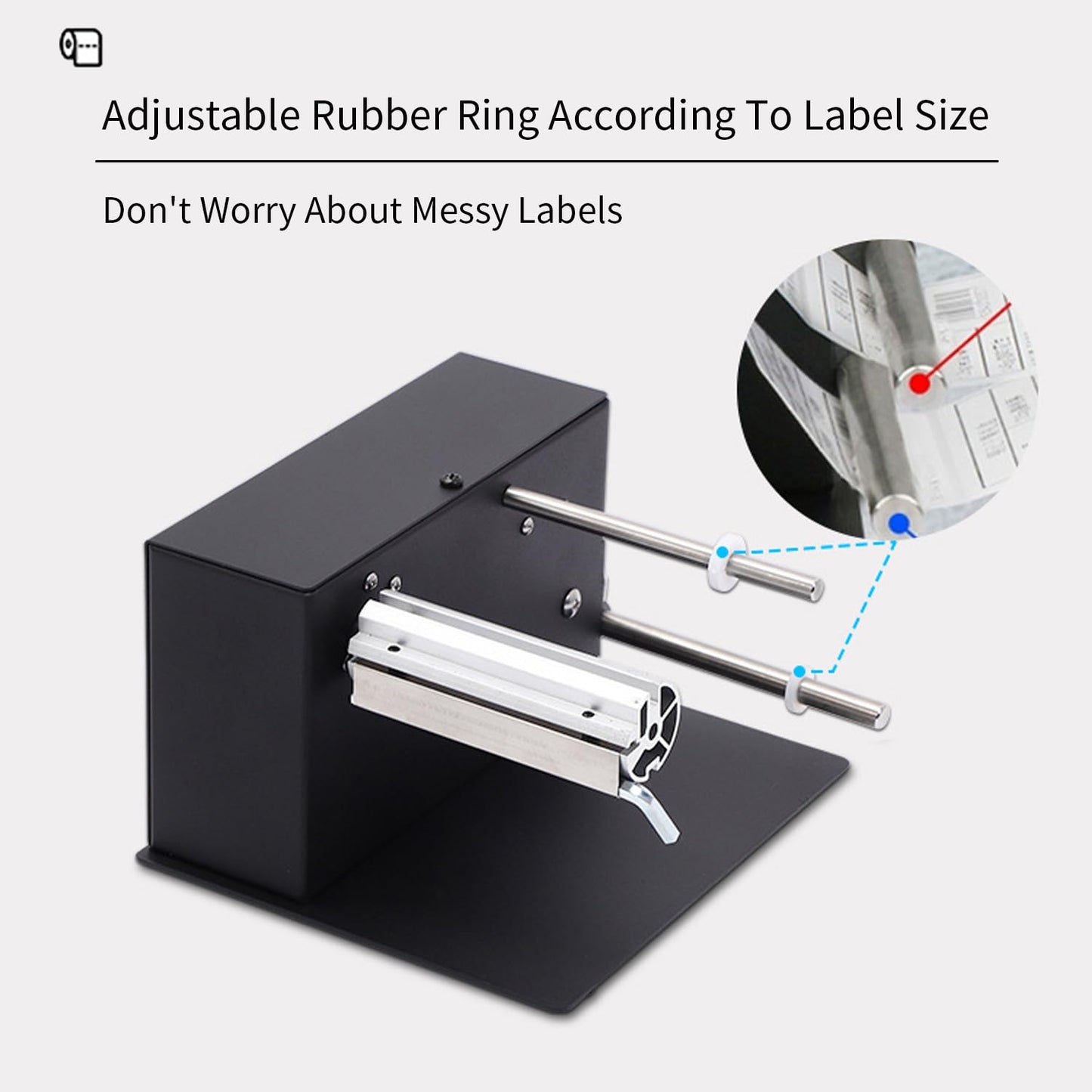 AIWFL Automatic Label Rewinder Rewinding Machine Speed 1-8 inch/s Automatic Label Rewinder Two-Way Rewinding 180mm Label Roller Machine Synchronize with Printer (R3)