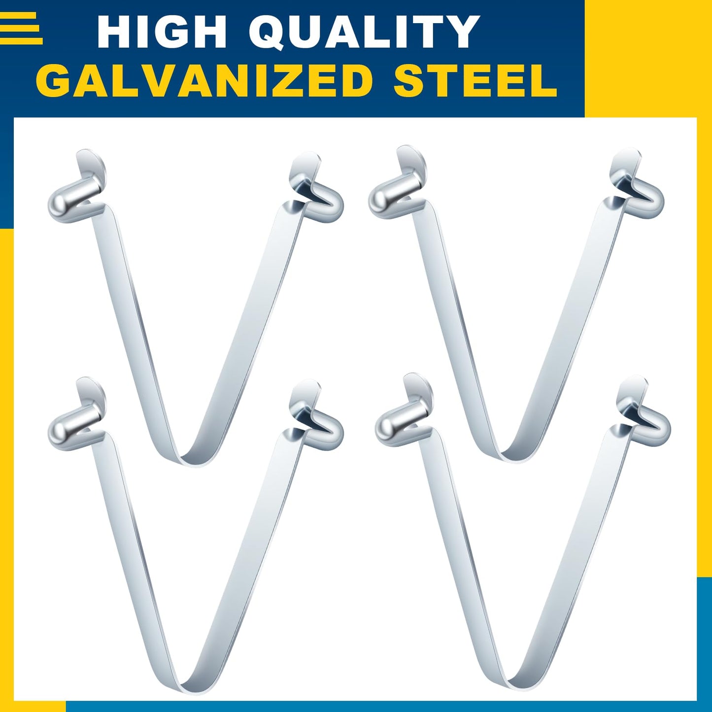MorningRo 10 Pcs Scaffolding Pins Scaffold Spring Retainers Coupling Locking Pins Galvanized Steel Scaffolding Pin Parts Locking Equipment Accessories