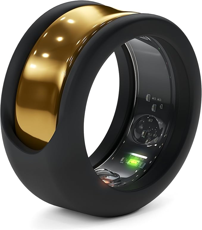 Rinfit Smart Ring Protector - Silicone Ring Enhancer for Active Lifestyle and Gym - StyleFit U.S. Design Patent - Black, Size 7