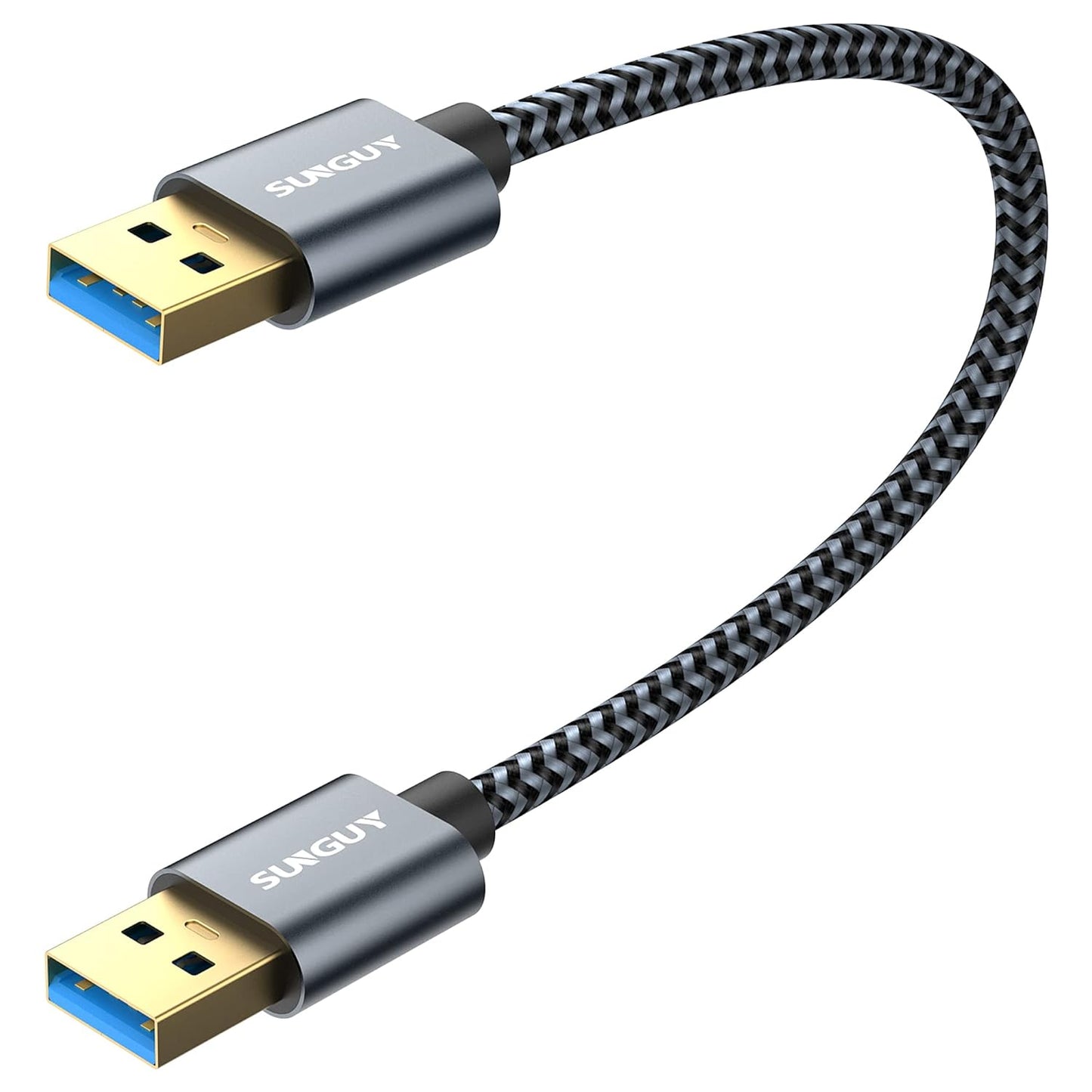3.0 1FT 5Gbps SUNGUY USB Cable, USB Type A Male to Type A Male, Transfer Rate Up to Cable Compatible with Printers