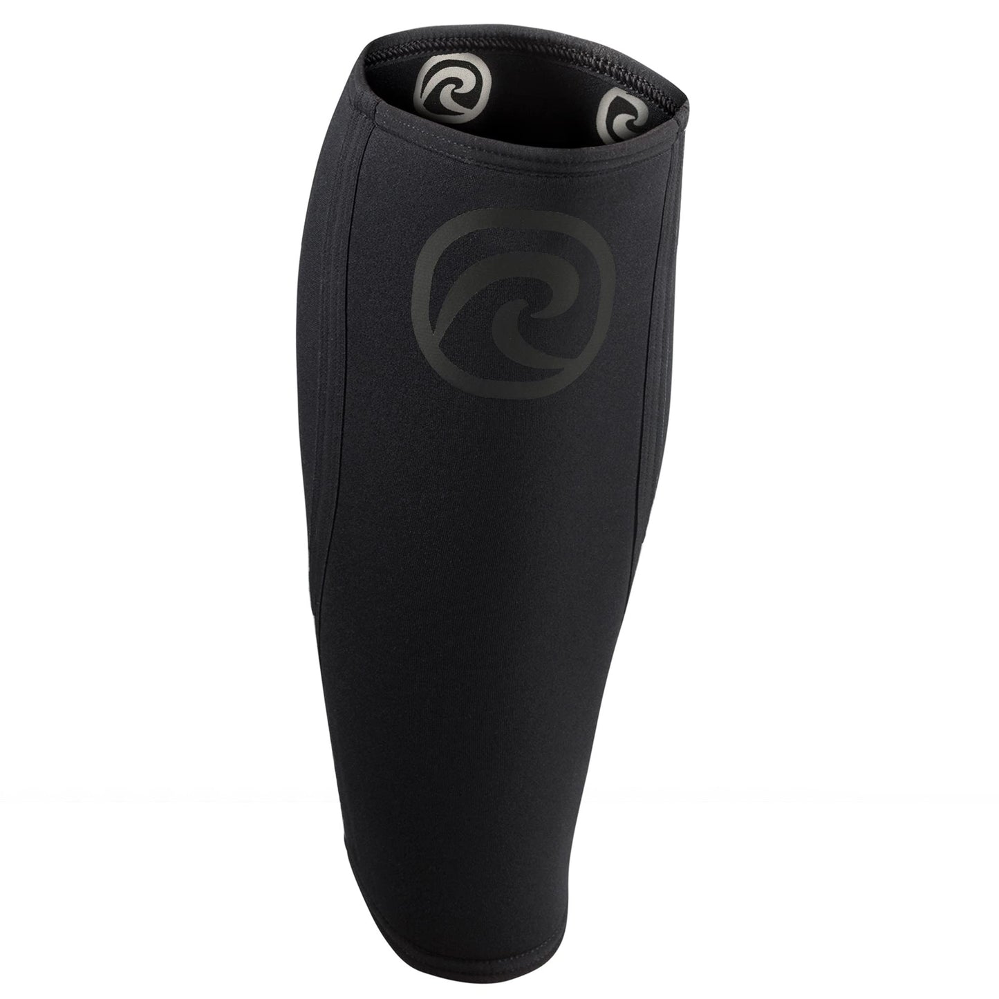 Rehband 5mm Neoprene Shin Calf Sleeve, Compression Support Men & Women for Calf and Shin, Promotes Blood Circulation, Ideal for Strength Training, Colour:Carbon/Black, Size:Large