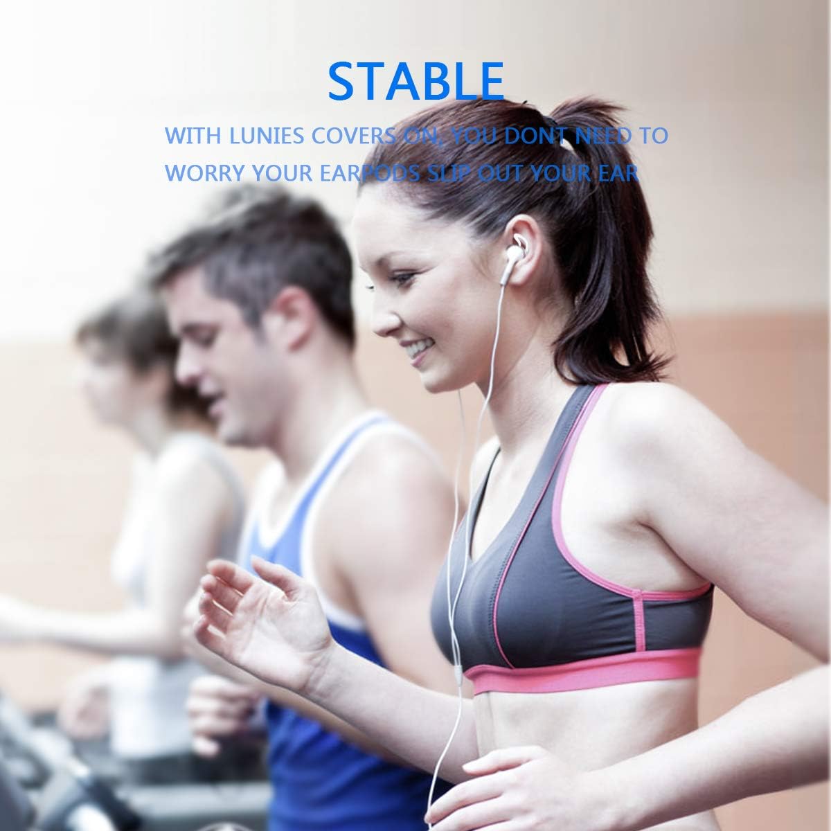 Lunies 6S/6 Plus/5S/5C/5 4 Earpods Covers Anti-Slip Silicone Soft Sport Earbud Tips for iPhone Earbuds Comfortable