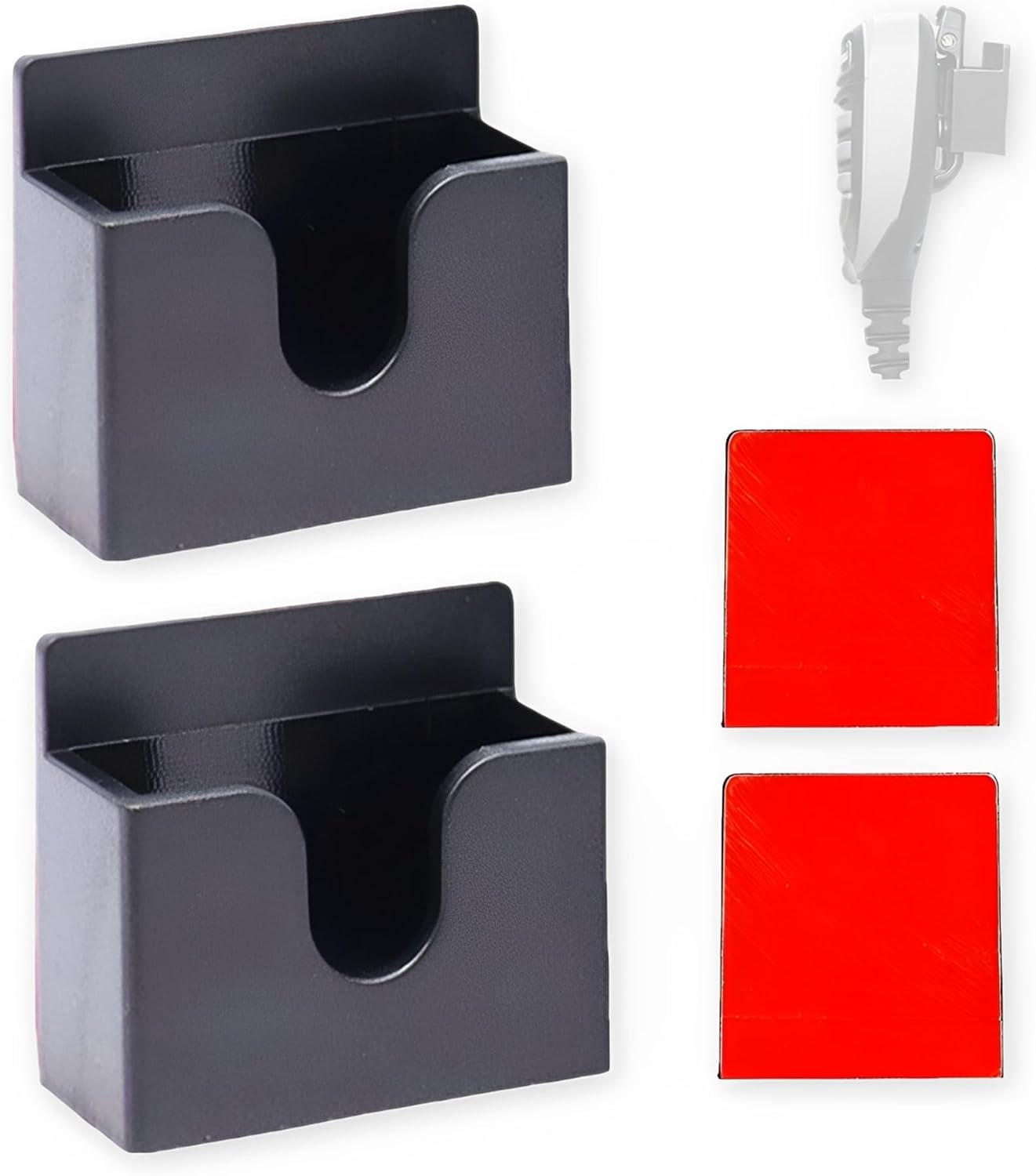 YurMemo 2Pcs BF-888S,BF-777S,BF-666S,BF-999S,UV-5R,UV-5RA,UV-5RB,UV82 Universal Radio Microphone Holder, Car Ham Radio
