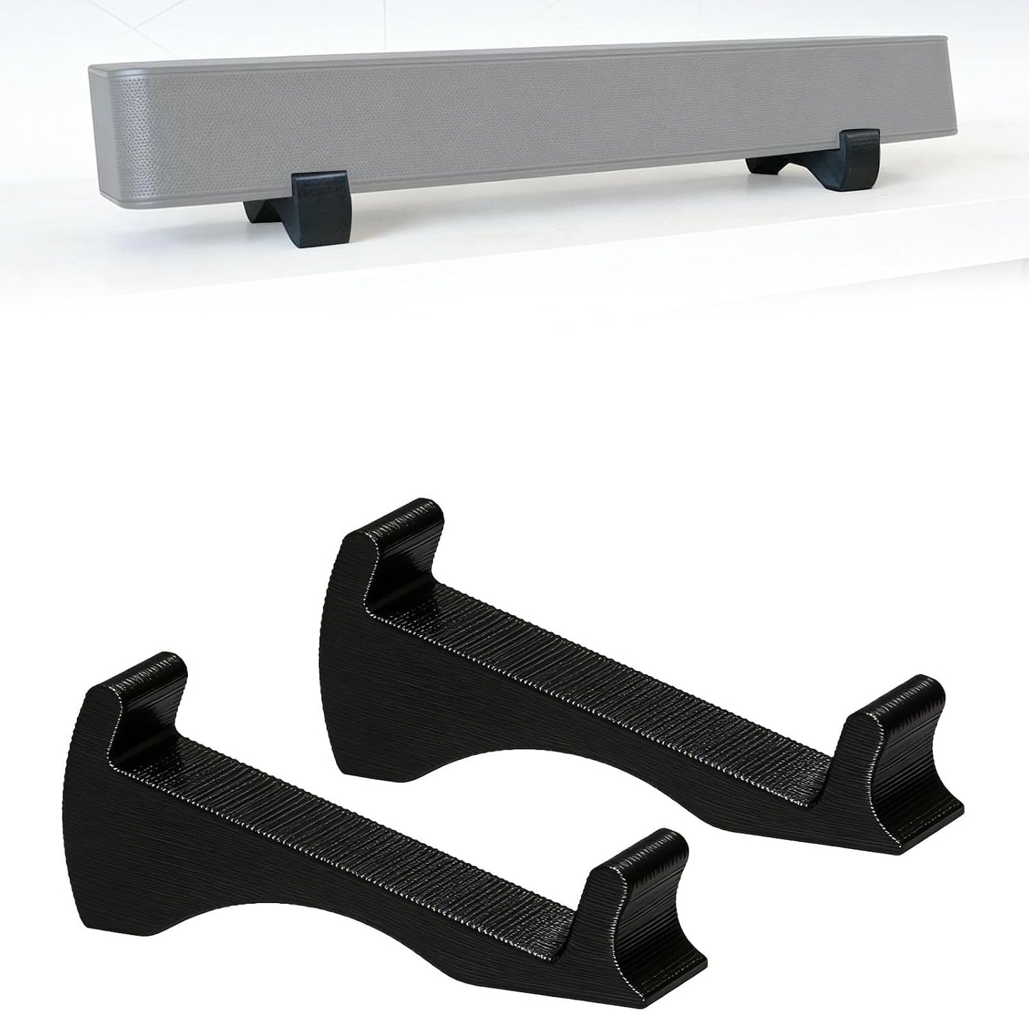 lmrwTO 5, 3D Soundbar Stand Compatible with Solo Soundbar Tilt Stand for TV Cabinet, Printed Elevation Wedge