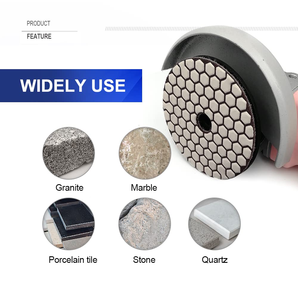 SHDIATOOL Diamond Tile Drill Bits Kit 12pcs, Porcelain Hole Saw Sets, Core Bits Cutter for Drilling Ceramic Marble Granite (6/6/8/20/25/35/50/20MM/2/SDS/HEX/4.5“)