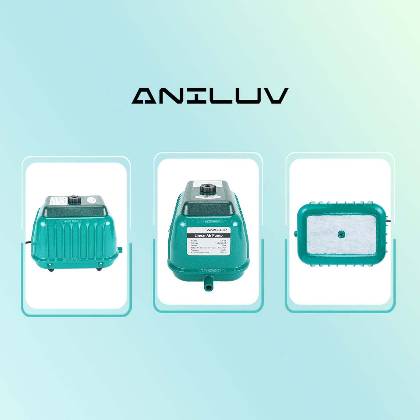 ANILUV LP-80 Septic Tank Linear Air Pump/Pond Aerator