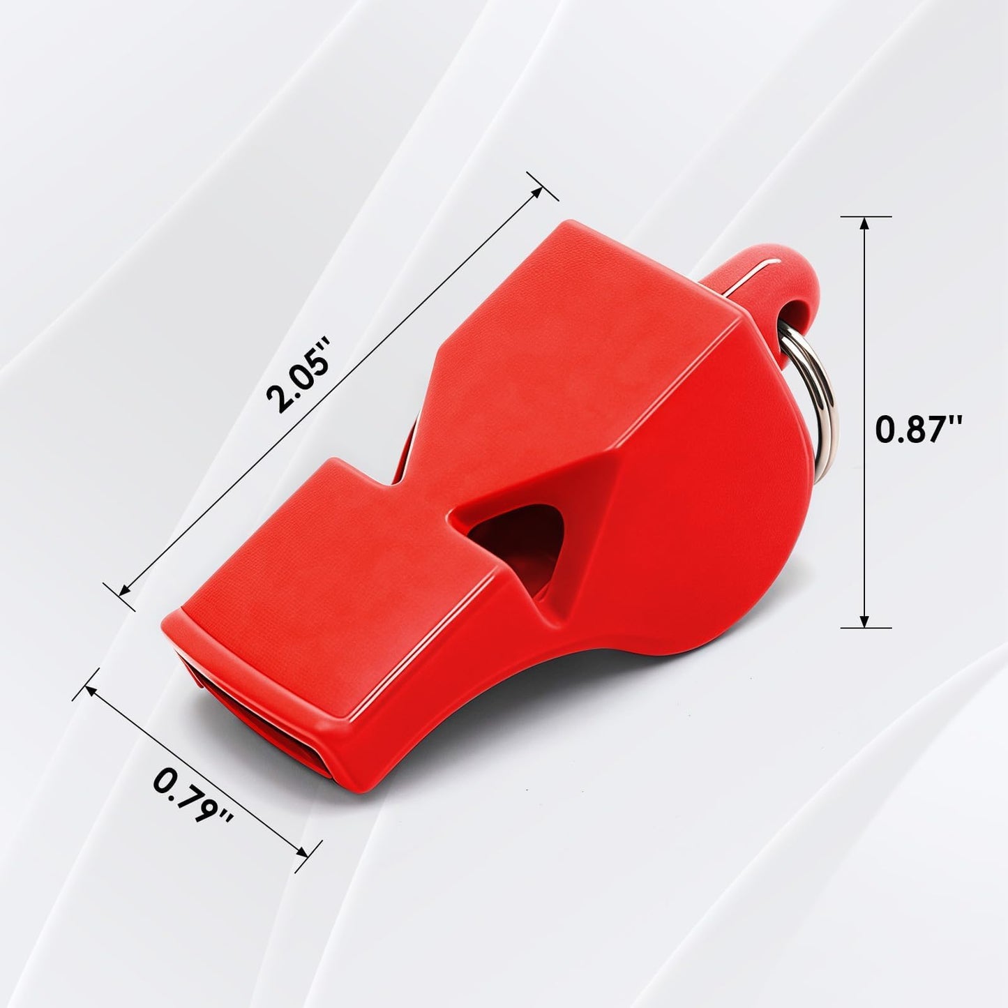 smrtcol Emergency Whistles with Lanyard Red Safety Whistle for Lifeguard Outdoor Emergency Camping Hiking Boating Loud Signaling Whistles 5 Pack
