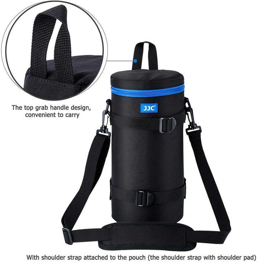 150-500mm f/5-6.3 800mm f/11 200-500mm f/5.6E 4.9'' 11.4''(D JJC Deluxe Lens Case Pouch Bag for Sigma DG OS HSM, Canon