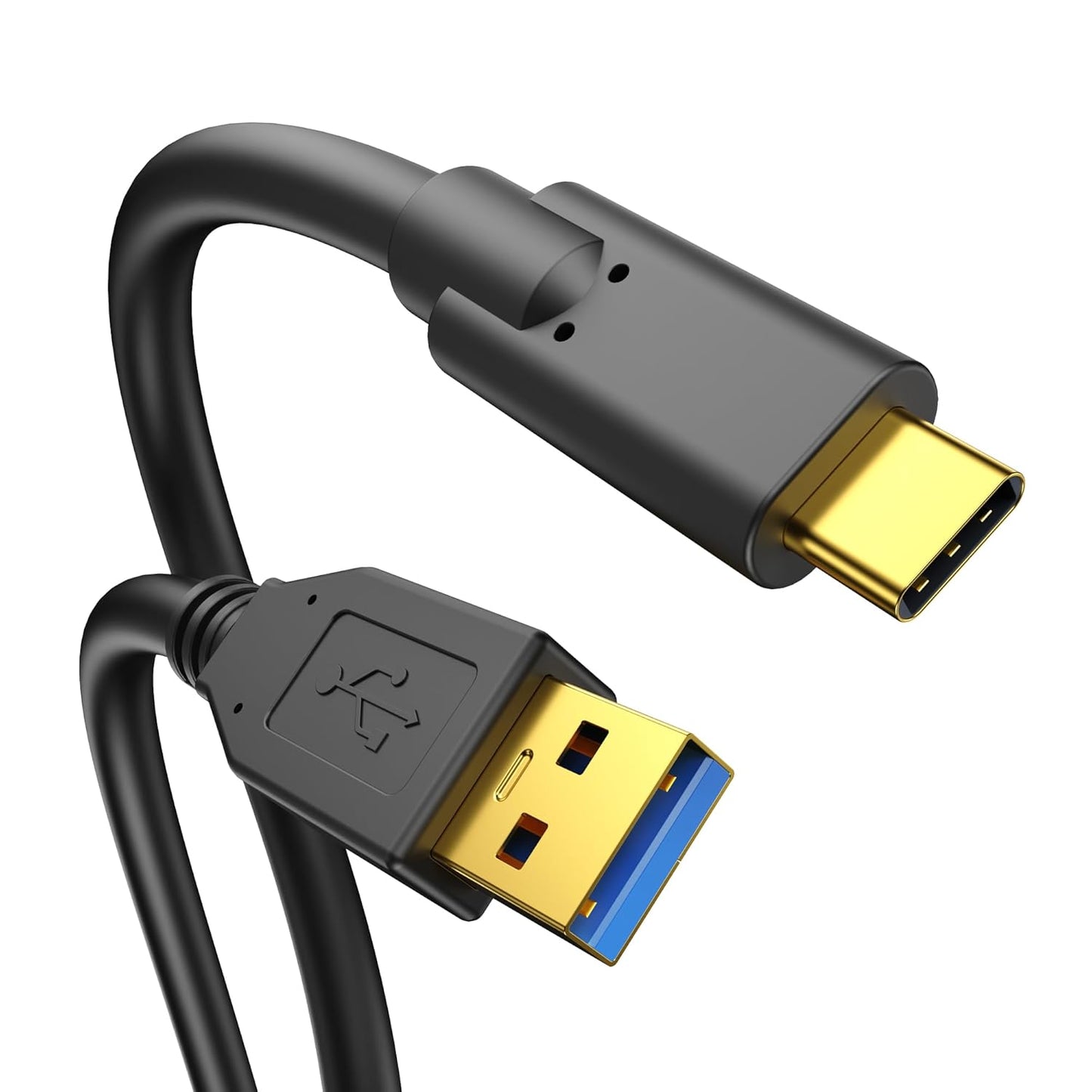 Cameras(16ft) USB-A to USB-C High-Speed Data Transfer Cable with Dual Magnetic Rings Camera Connection Cable