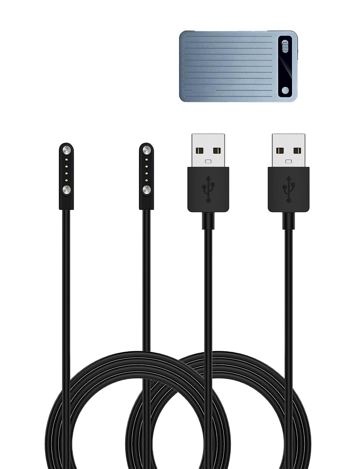 FJIASTB LA518 (2-Pack) for E EAZEYAI AI Voice Recorder Charger Cable, Magnetic USB A Fast Charging Cord Replacement