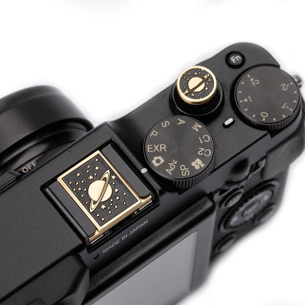 Set z30/z50/d810/d610 X100VI X-T30 X-Pro3 X-Pro2 X-E4(Brass Set) Camera Metal Hot Shoe Cover Shutter Buttons for Nikon