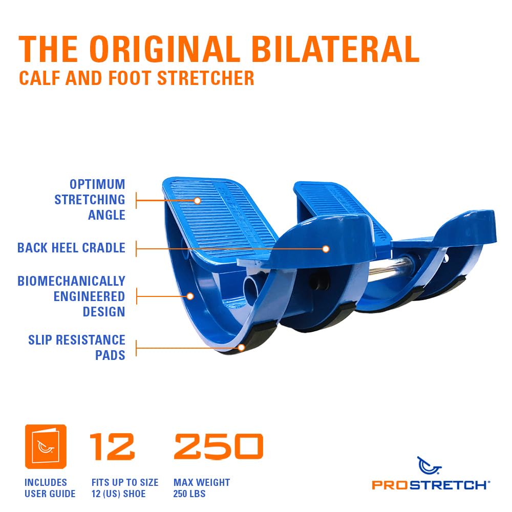 ProStretch Double Original Calf Stretcher, Dual Foot Rocker for Plantar Fasciitis, Achilles Tendonitis, and Tight Calves