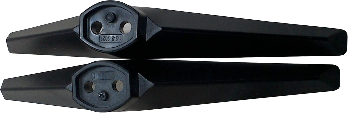 D32H-J09, 2 Pack, 16 inches TV Stand Legs for VIZIO Black, ABS Material, Modern Style, Easy to Assemble, Height
