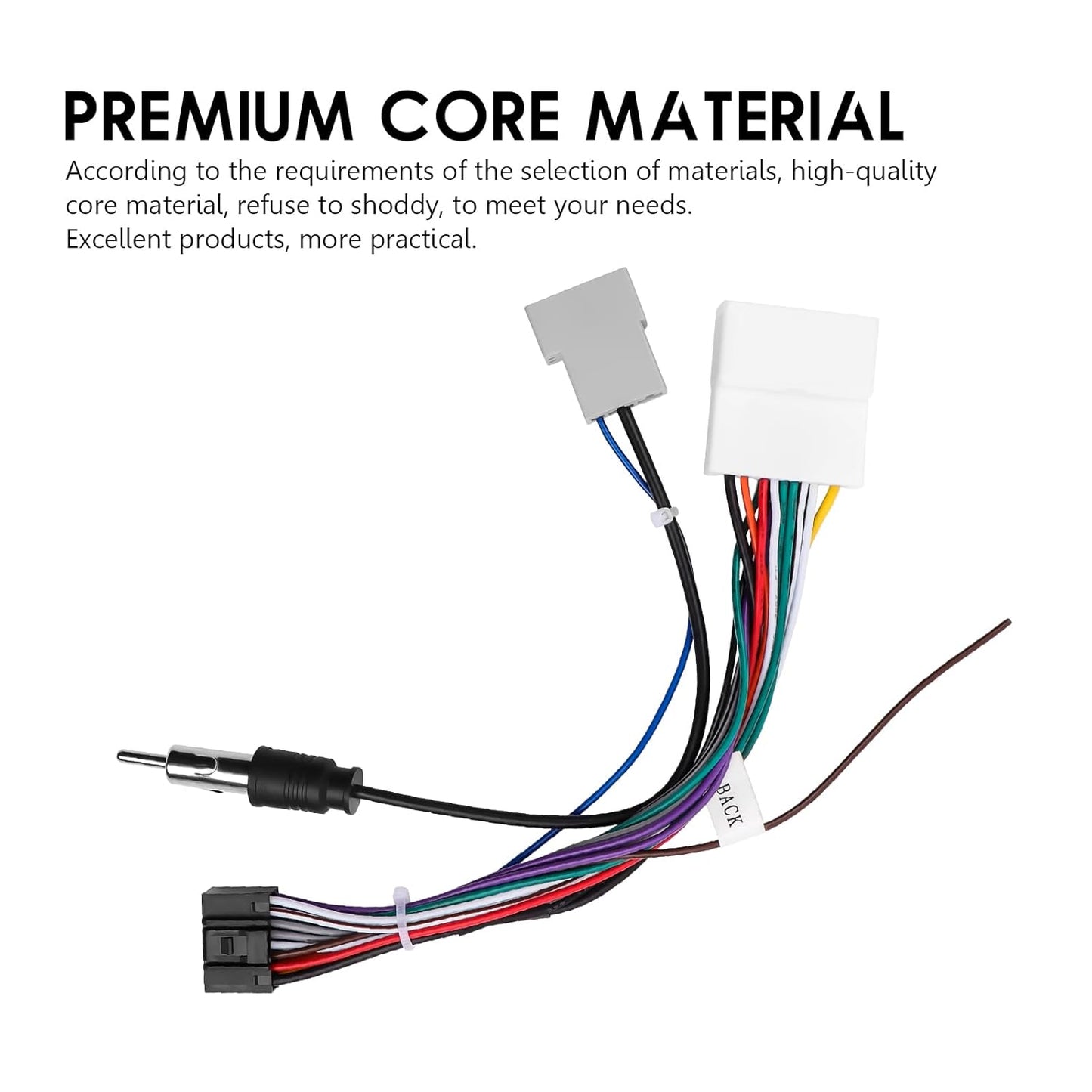 20072013, 16-Pin Car Stereo Wiring Harness for Nissan Altima, Rogue, Murano, Qashqai, Sentra Plug & Play Cable