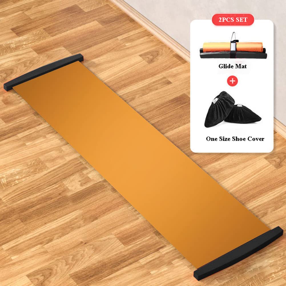 HEITIGN Slide Board with Slimming Exercise Guide Slide Mat for Leg Pot Training Fitness and Athletic Training