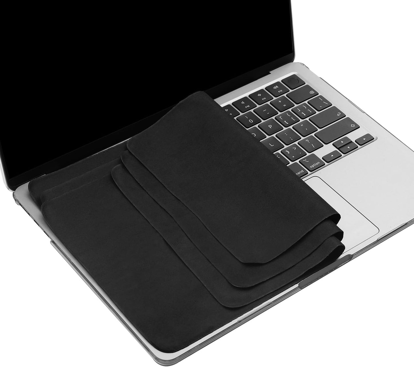 3 Pack 15" 16" 15.3" 15"/MacBook 16"-Black Microfiber Liner Cleaning Cloth MacBook Air/MacBook Pro Screen Keyboard
