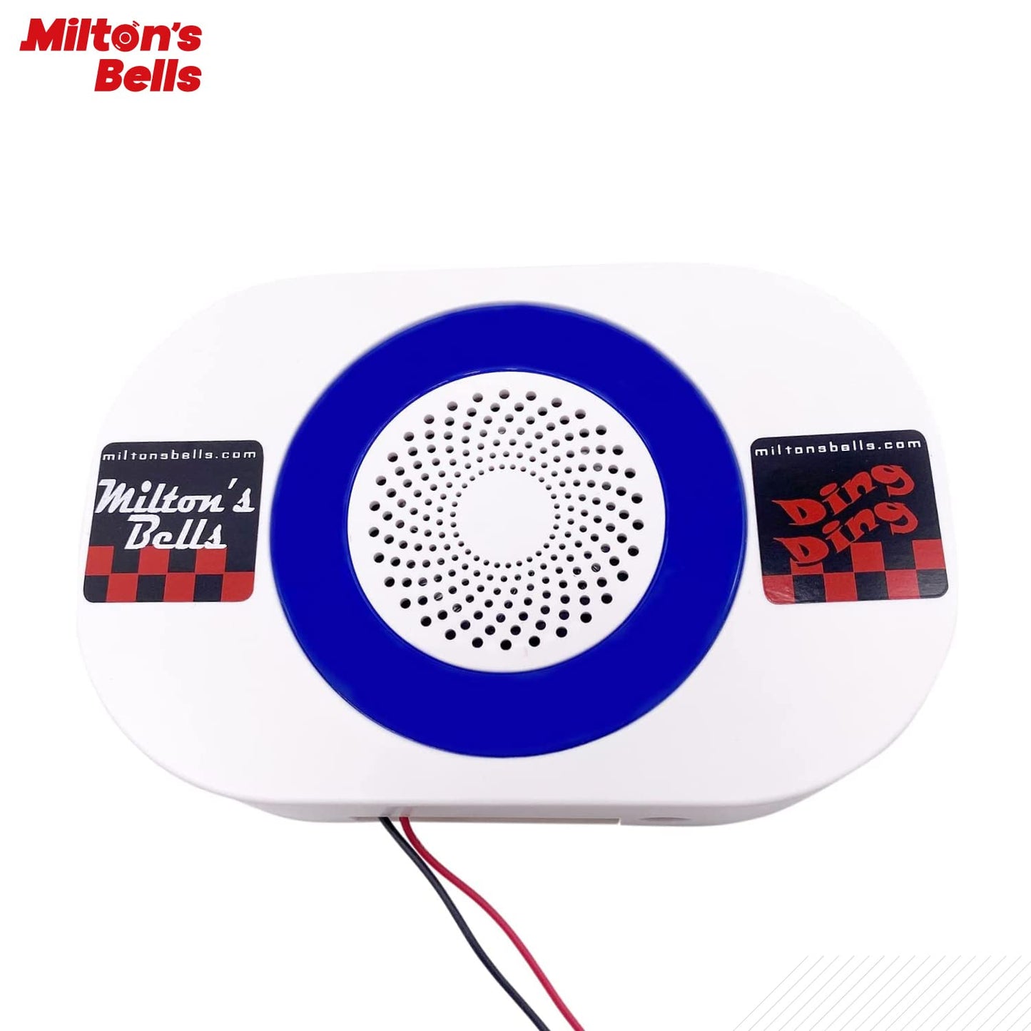 Milton’s Bells Warehouse Door Chime and Strobe Light Kit - Commercial grade wireless doorbell chime system, flashing strobe light - Ideal for noisy environments