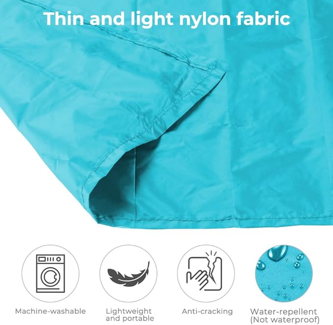 Pocket Picnic Blanket for 1-2 Persons, 43.3x55.12″ Sand Free Beach Blanket, SandProof Waterproof Foldable Beach Mat, Lightweight Picnic Mat for Outdoor Hiking Camping Travel(Blue)