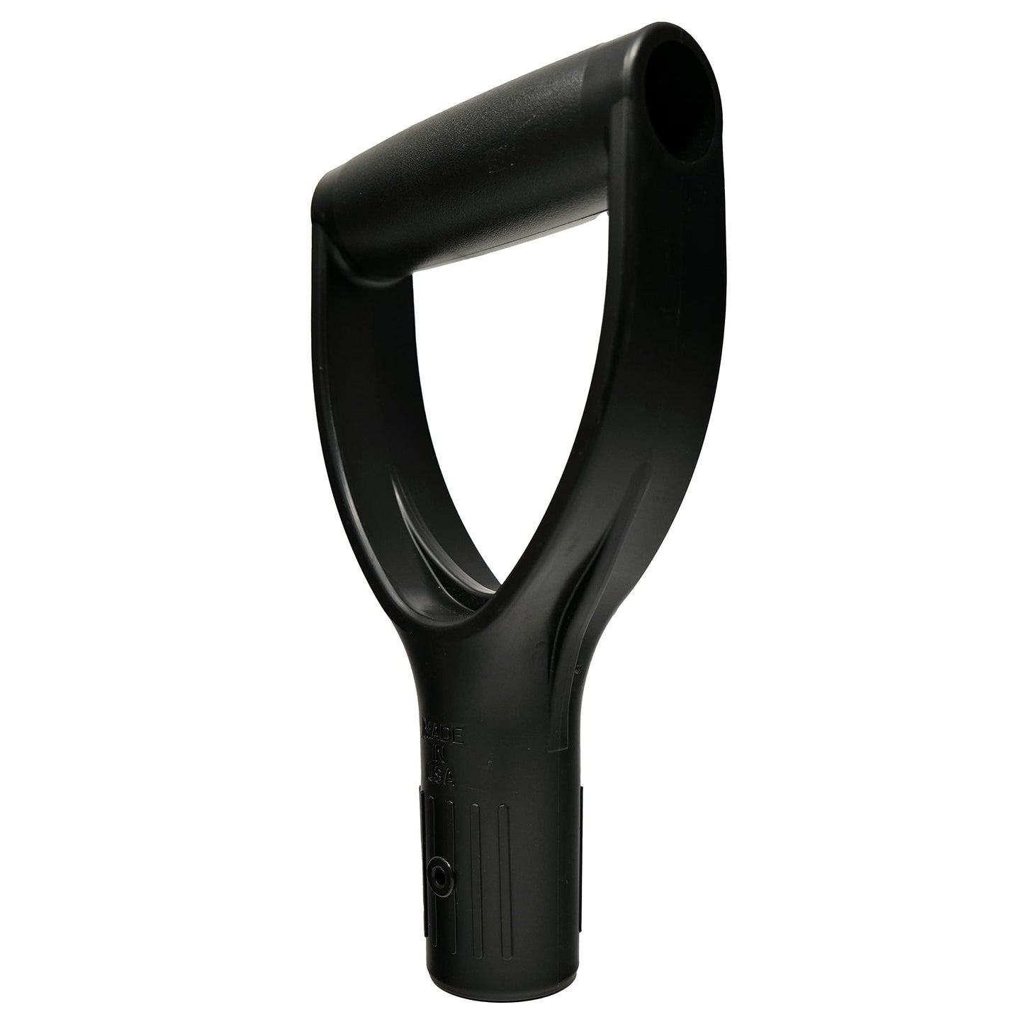 Forest Hill Made in USA D Grip Replacement Handle - 1 Screw Hole, 1.26-inch / 32mm Inner Diameter Mount, Comfortable Wide Grip, Heavy Duty No-Break Polypropylene Co-Polymer (Black)