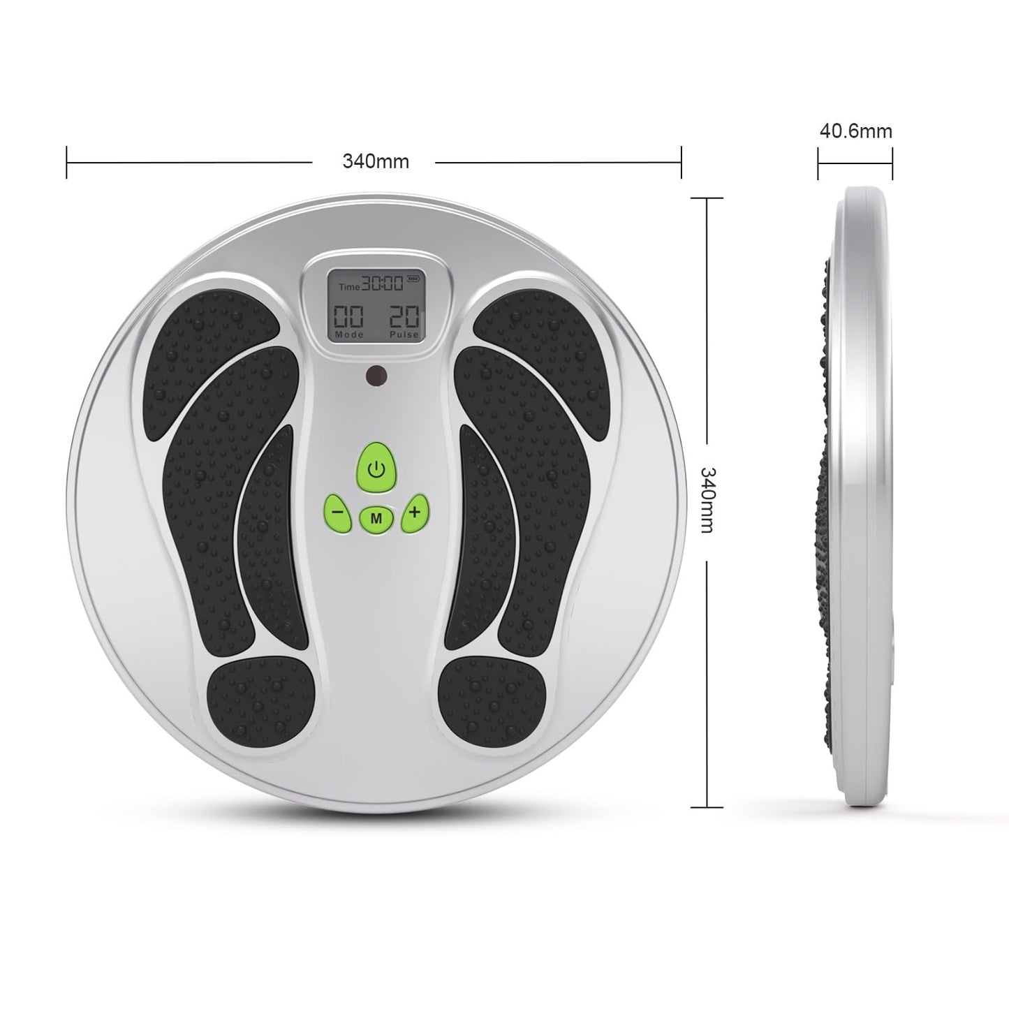 FDA Cleared - EMS Foot Massager for Neuropathy & Pain Relief, TENS Unit Foot Leg Stimulator for Circulation & Muscle Relaxation, Electric Feet Massager for Neuropathy, Gifts for Family Dad Mun Elder