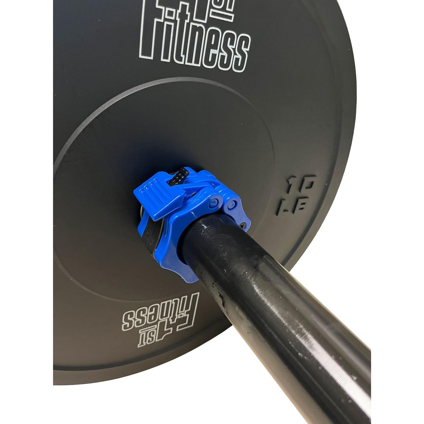 Fitness First Rubber Bumper Plates - Durable Round Weight Plates for Cross Training, Weight Lifting & Fitness - 35 lbs