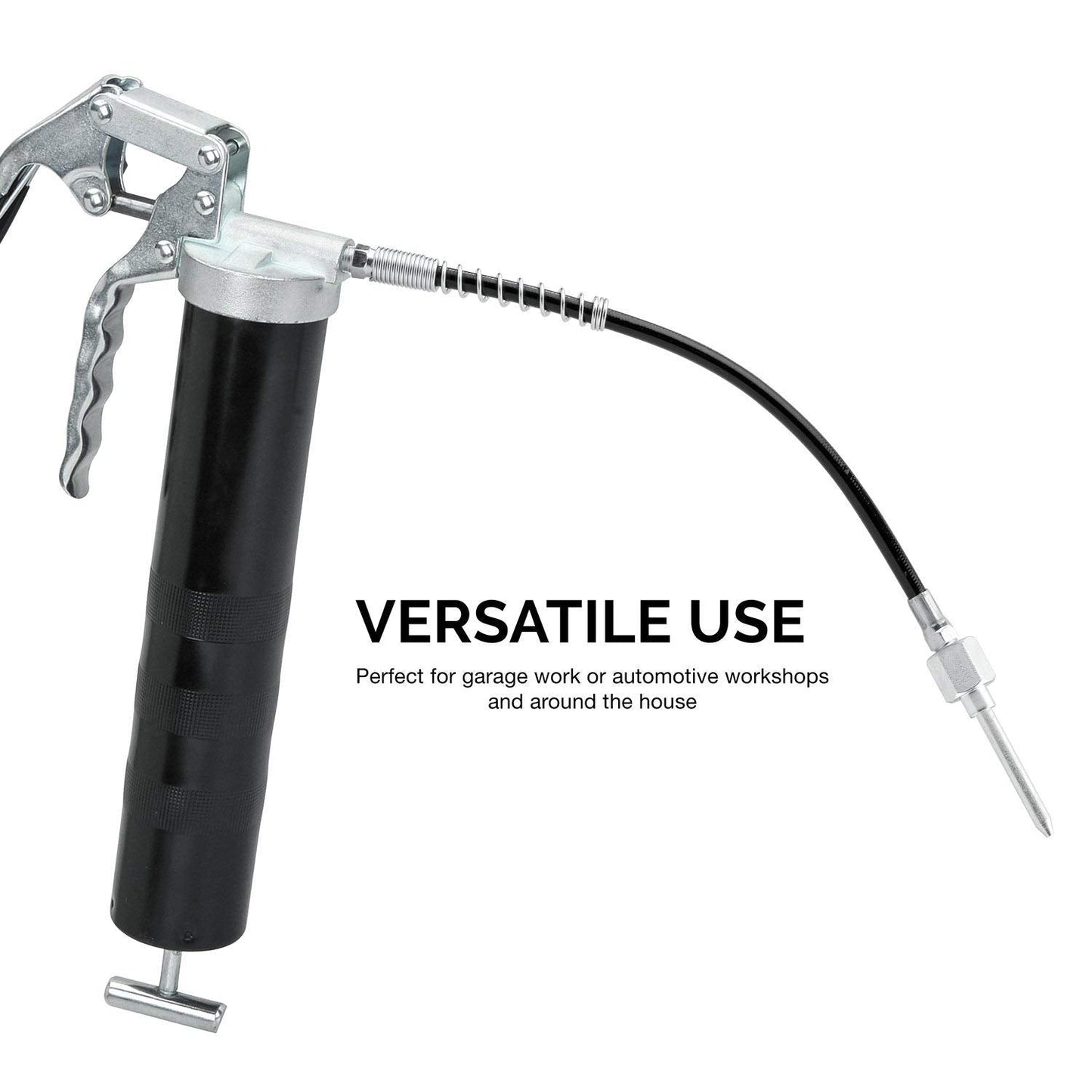 Tooluxe 61077L Multi-Function Grease Gun and Lubrication Accessory Kit
