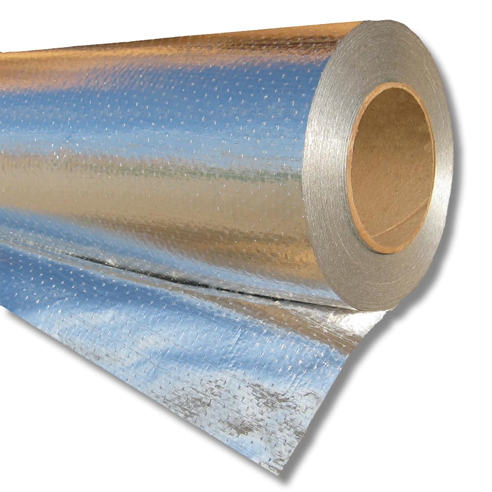 Radiant Barrier Attic Insulation 542 sq ft Xtreme Heavy Duty Reflective Foil Insulation, 26-inch by 125-feet Perforated Breathable Double Reflective Aluminum House Wrap Thermal Roll